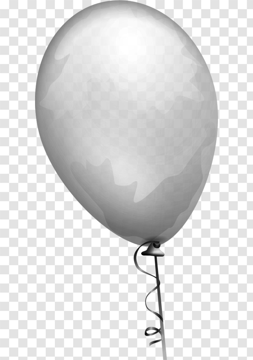 Balloon Grey Clip Art - Birthday - Gray Cliparts Transparent PNG