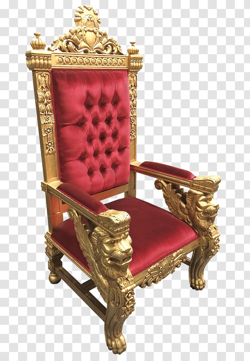 Throne Chair Table Furniture Santa Claus Transparent PNG
