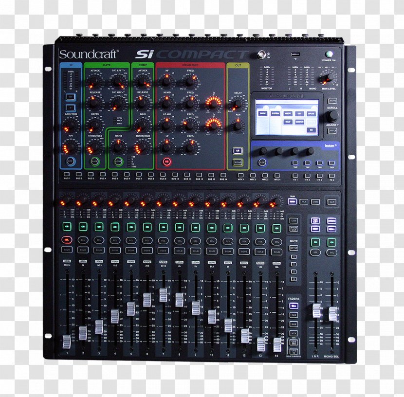 Microphone Audio Mixers Soundcraft Digital Mixing Console - Flower - Expression Pack Material Transparent PNG