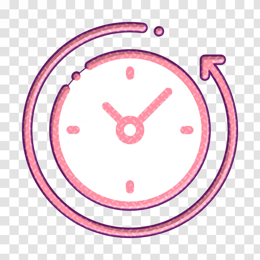 Time Icon Clock Icon Back In Time Icon Transparent PNG