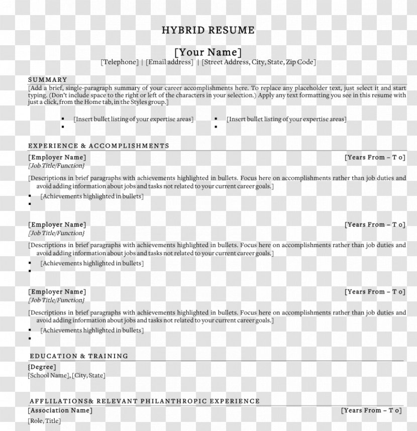 Résumé Job Cover Letter Career Education - Workforce - Description Transparent PNG