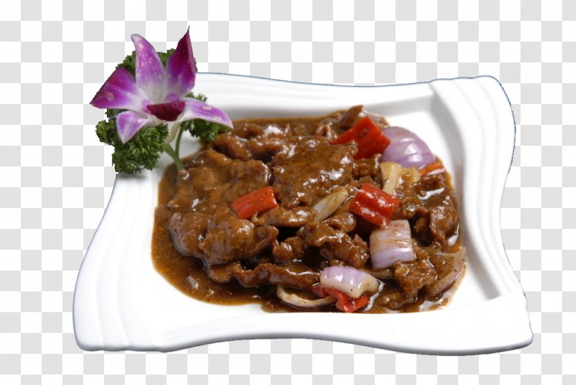 Beef European Cuisine Fast Food Squid As Chow Mein - Black Pepper - Texas Transparent PNG