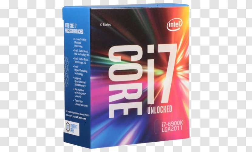 Intel Core I7-6900K I7-6800K Central Processing Unit - Magenta Transparent PNG