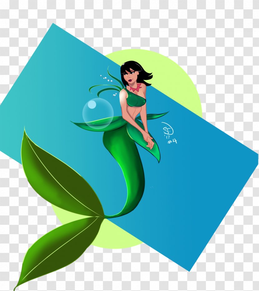 Mermaid Cartoon Network Drawing - Leaf Transparent PNG