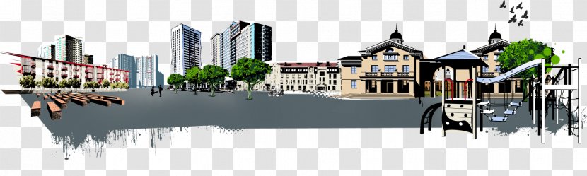 Urban Design Recreation Area - Skyline Transparent PNG