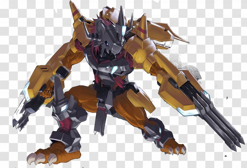 Mecha Robot Character Fiction - Blackwargreymon And Wargreymon Transparent PNG