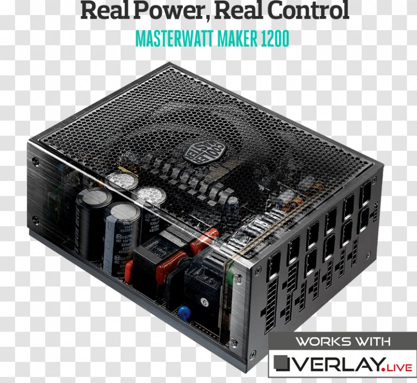 Power Supply Unit Cooler Master MasterWatt Maker 1200 PC Converters 80 Plus - Computer Component Transparent PNG