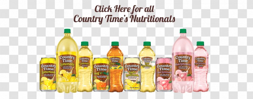 Lemonade Drink Distilled Beverage Country Time Bottle - Liqueur Transparent PNG