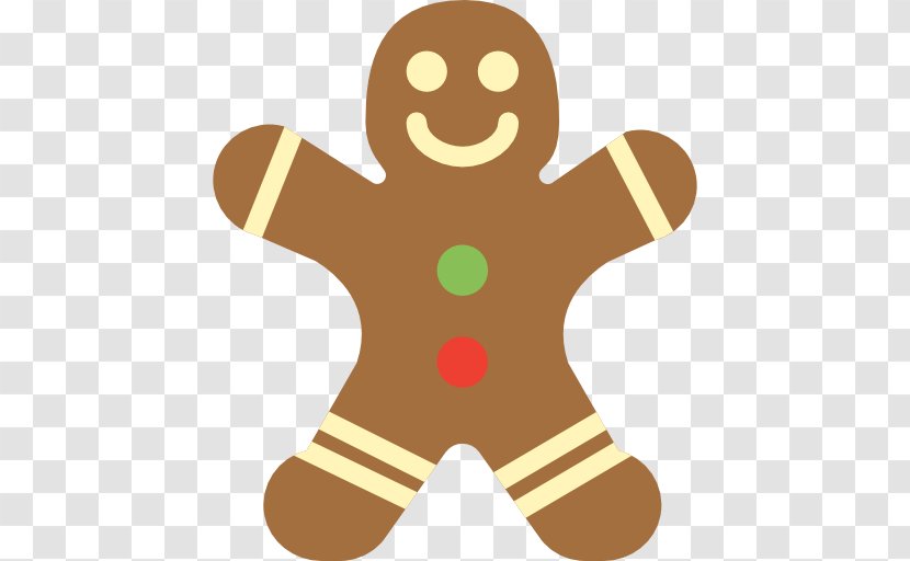 Gingerbread Man Cookie Icon - Scalable Vector Graphics - A Little Biscuit Transparent PNG