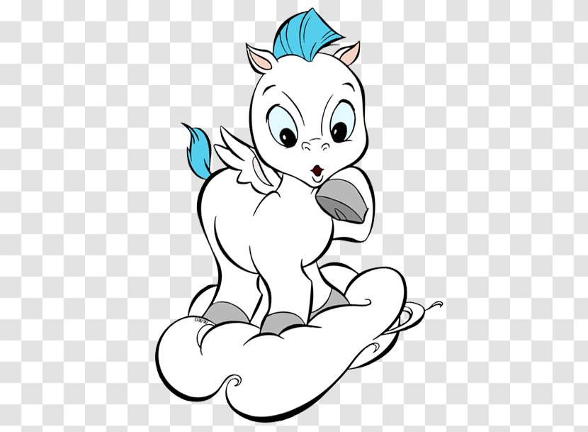 Whiskers Cat Character Line Art Clip - Flower - Pegasus Hair Transparent PNG