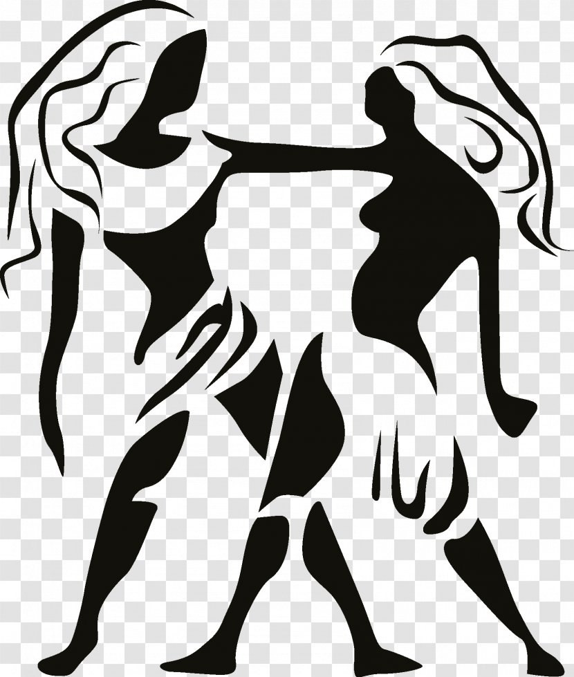 Astrological Sign Blackandwhite - Silhouette - Style Wing Transparent PNG