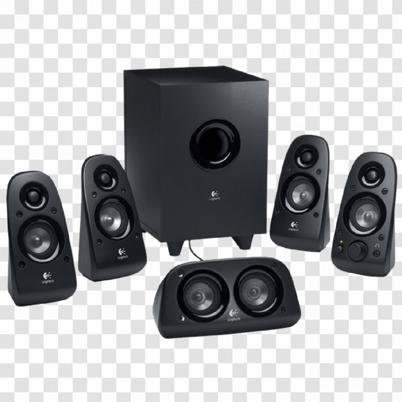 5.1 Surround Sound Logitech Z506 Loudspeaker Computer Speakers - Speaker Transparent PNG