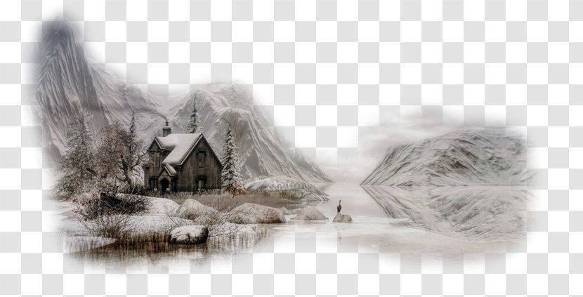 Banff Desktop Wallpaper Metaphor - Landscape Painting - Monochrome Photography Transparent PNG