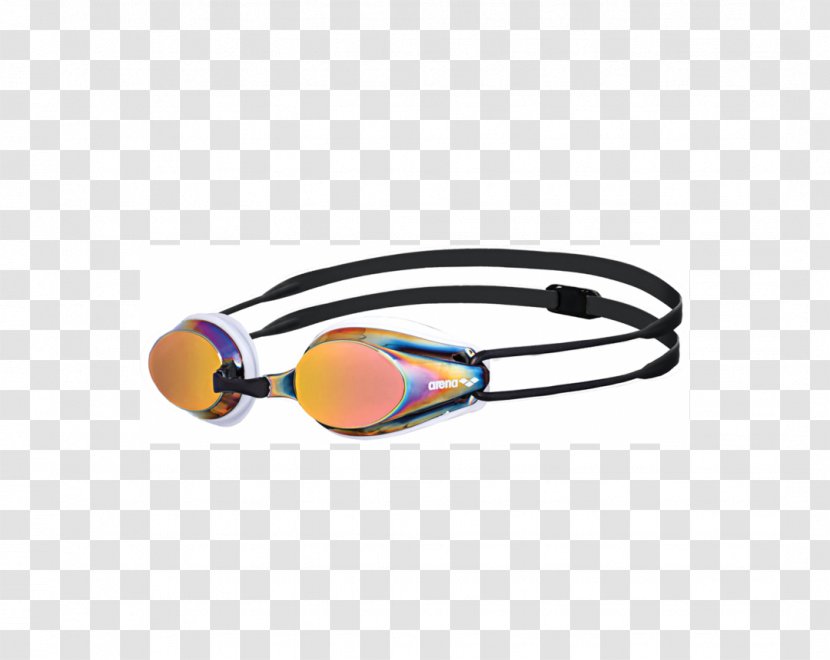 Arena Tracks Mirror Goggles Swimming Glasses Transparent PNG