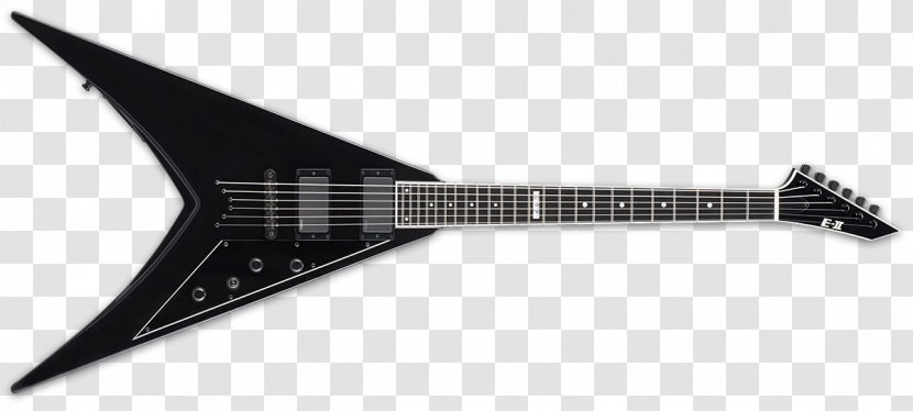 ESP Guitars Electric Guitar Neck-through Gibson Flying V - String Instrument Transparent PNG