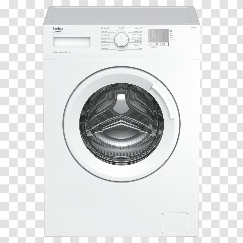 Washing Machines Beko Home Appliance Laundry - Machine Transparent PNG