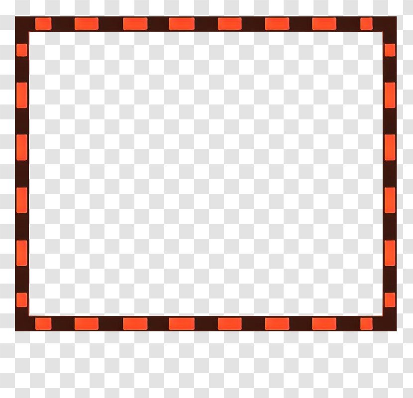Picture Frame - Rectangle - Orange Transparent PNG