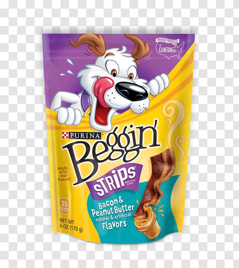 Bacon, Egg And Cheese Sandwich Dog Biscuit Beggin' Strips - Breakfast Cereal - Bacon Transparent PNG