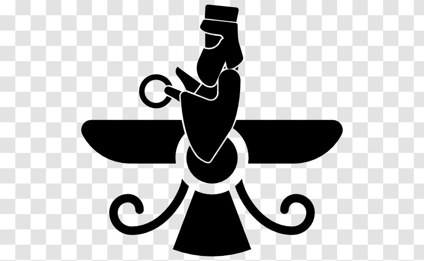 Religious Symbol Faravahar Zoroastrianism Religion - Silhouette - Spiritual Transparent PNG