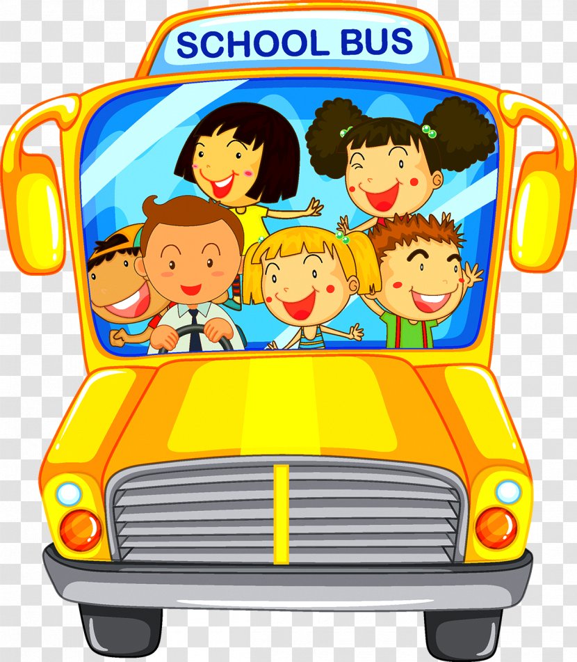 School Bus Driver Illustration - Cartoon Transparent PNG