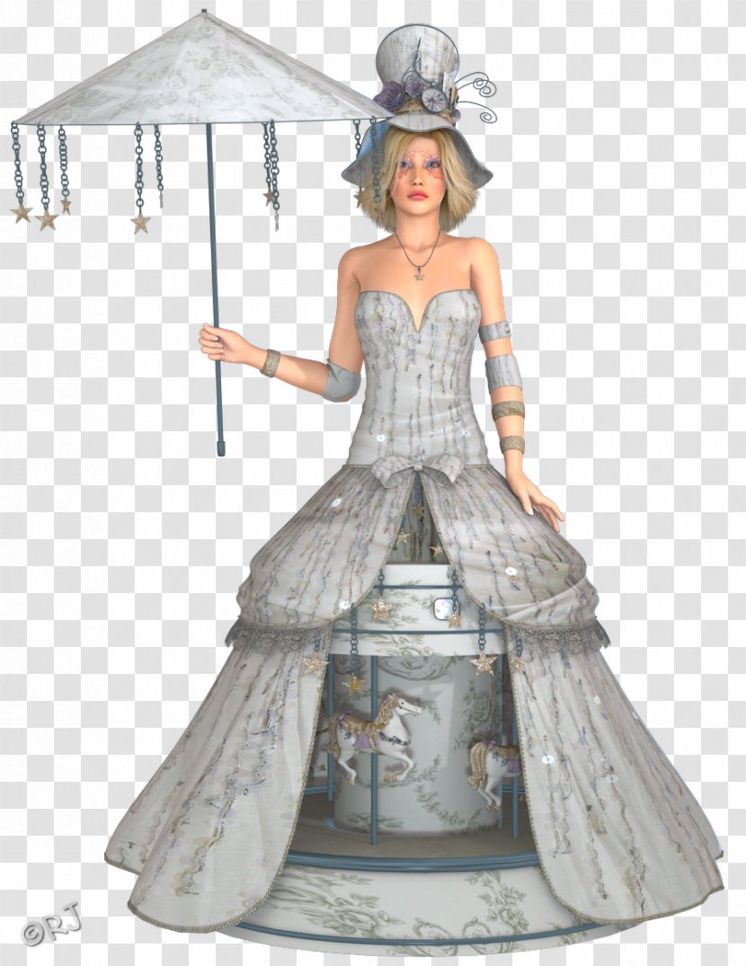 Costume Design Dress Gown Figurine - Merry Go Round Transparent PNG