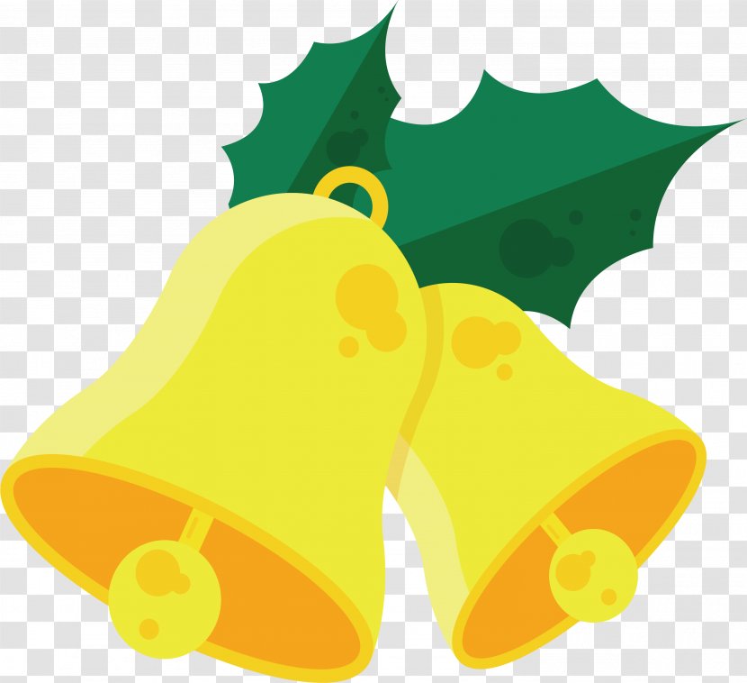Christmas Bell Clip Art - Fruit - Golden Bells Transparent PNG