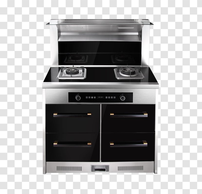 Gas Stove Kitchen Oven Small Appliance Drawer - Major - Intelligent Integrated Transparent PNG