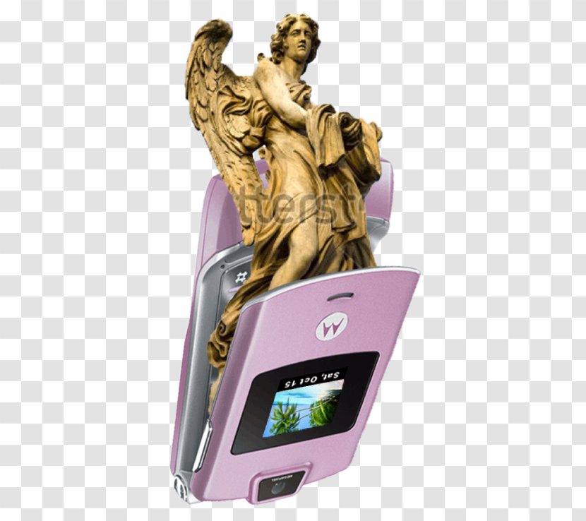 Alltell Cdma Pink Character Fiction Figurine - Motorola Razr V3 - Droid Transparent PNG