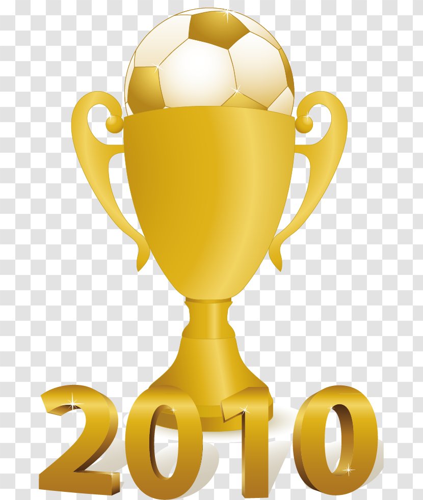 2010 FIFA World Cup South Africa Trophy Clip Art - Yellow Transparent PNG