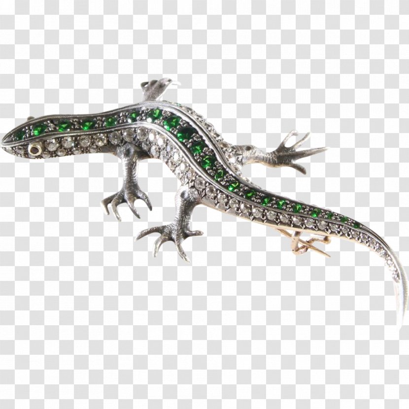 Gecko Lizard Salamander Reptile Jewellery - Diamond Transparent PNG