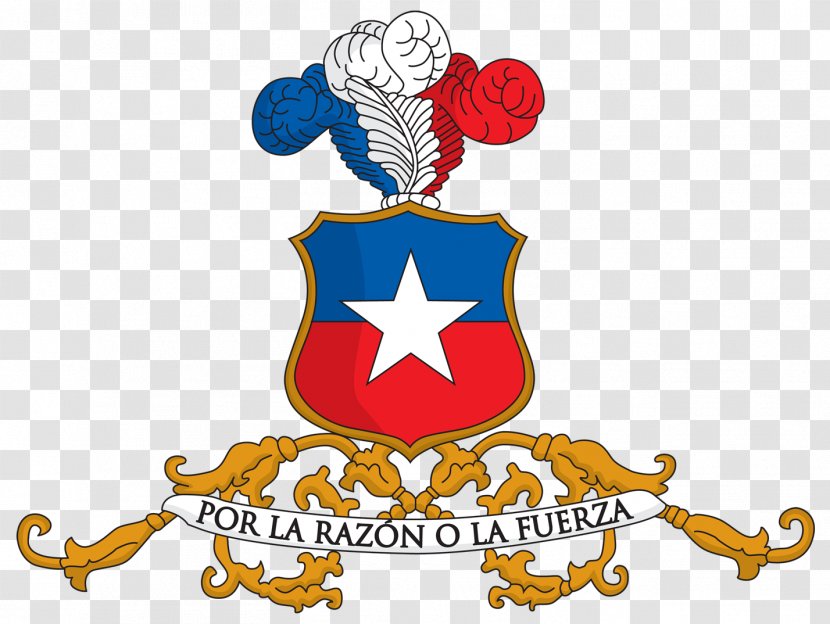 Coat Of Arms Chile Argentina Por La Razón O Fuerza Escutcheon - Chille Transparent PNG