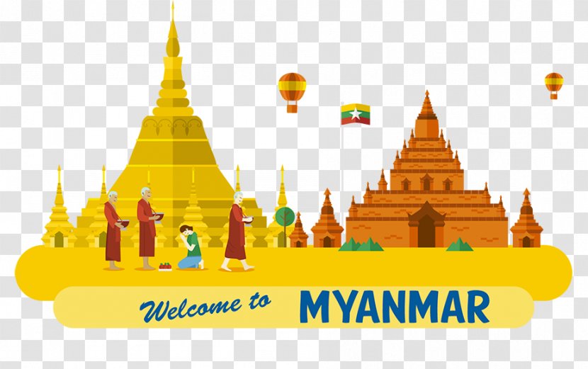 Flag Of Myanmar Visa - Royaltyfree Transparent PNG