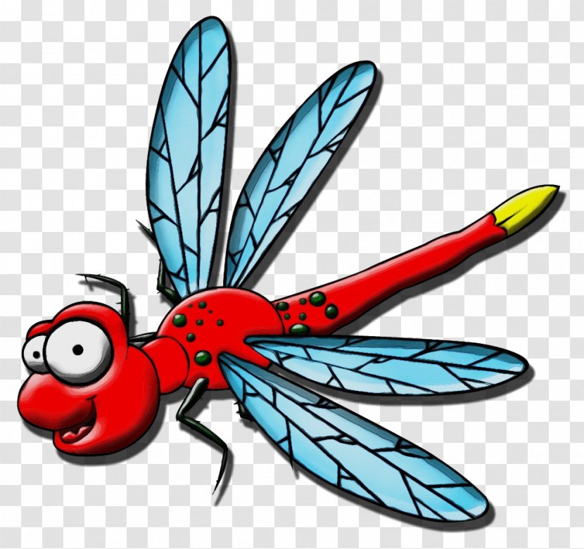 Insect Dragonflies And Damseflies Damselfly Wing Dragonfly - Paint - Fly Pest Transparent PNG