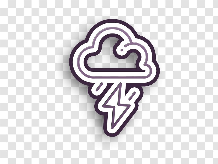 Cloudy Icon Forecast Lightning - Weather - Symbol Logo Transparent PNG