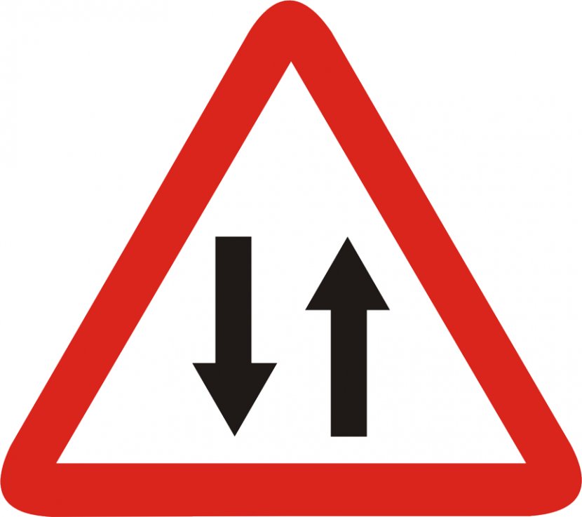 Traffic Sign Senyal Warning Intersection - Road Junction - Trafico Transparent PNG