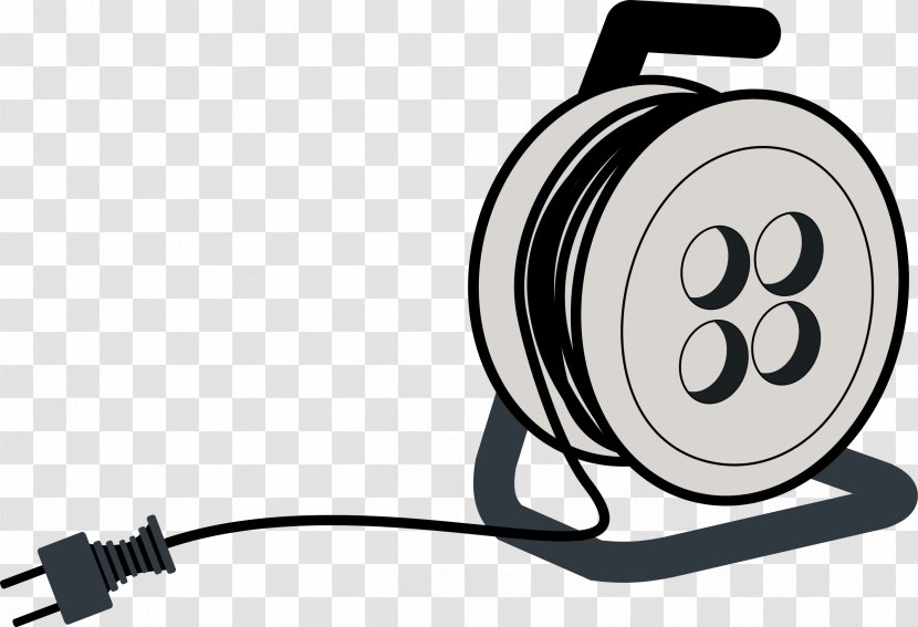 Extension Cords Power Cord Electrical Cable Wires & Clip Art - Wire - Electronics Transparent PNG
