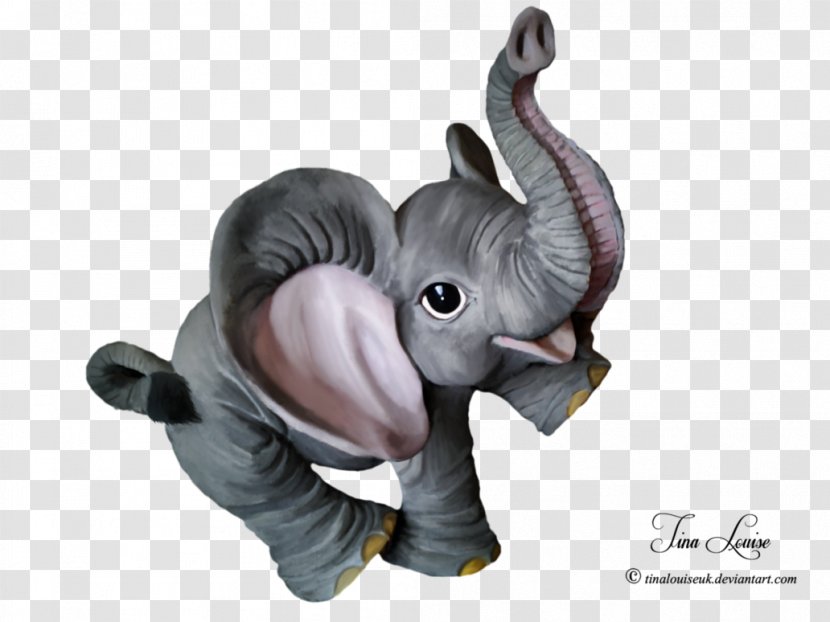 Indian Elephant Mammal Animal Figurine - Cute Transparent PNG