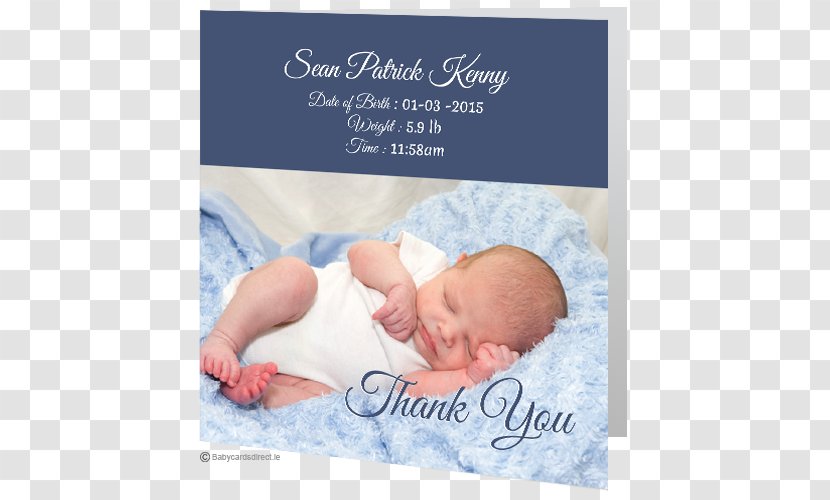 My Birth Infant Toddler Boy - Baby Announcement Card Transparent PNG
