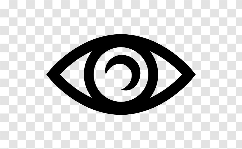 Eye Symbol Black And White Transparent PNG