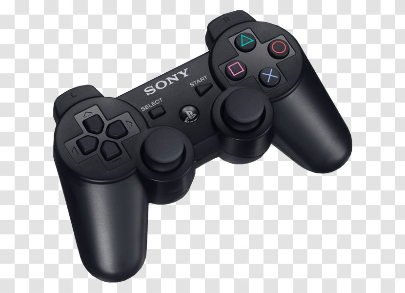 PlayStation 2 Sixaxis Black 3 - Game Controllers - Playstation Transparent PNG