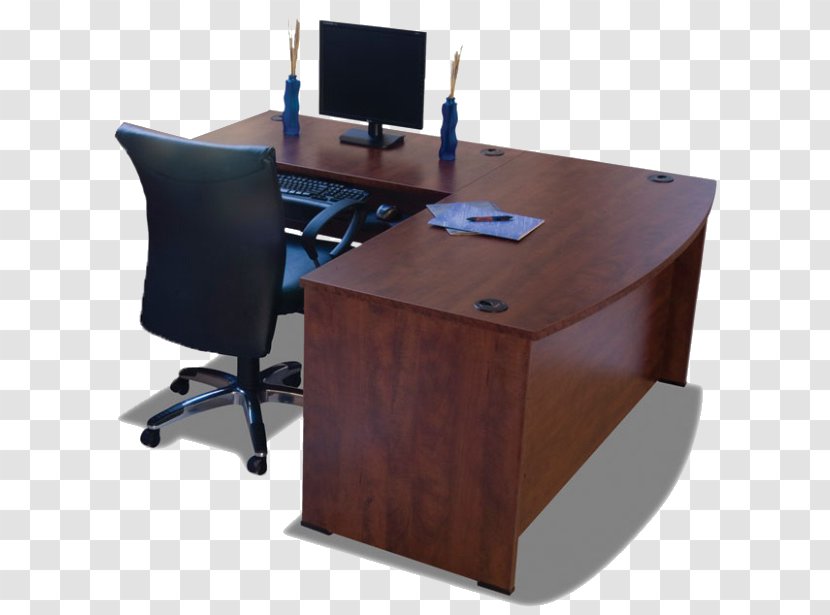 Desk Office Angle - Furniture Transparent PNG