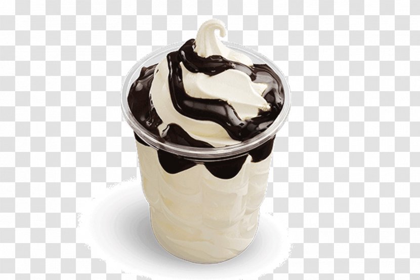 Milkshake Sundae McFlurry Fudge McDonald's Big Mac - Dessert Transparent PNG