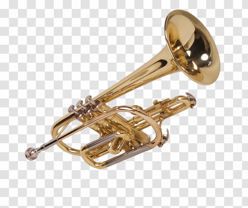 Trumpet Musical Instrument Wind Trombone Brass - Frame - Metal Instruments Transparent PNG