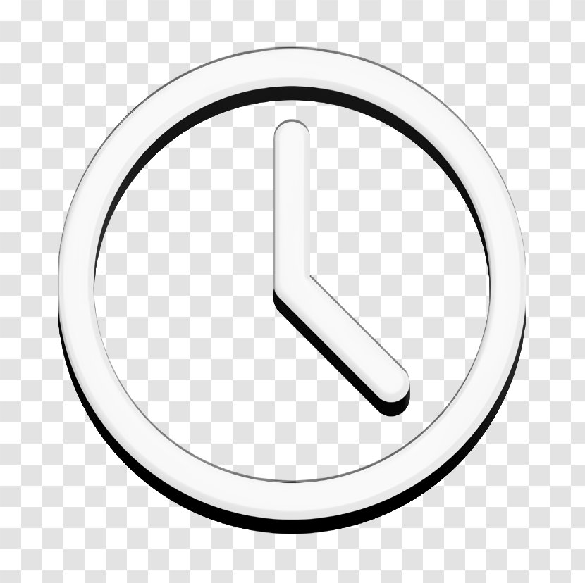 Clock Icon Hour Minute - Time - Symbol Watch Transparent PNG