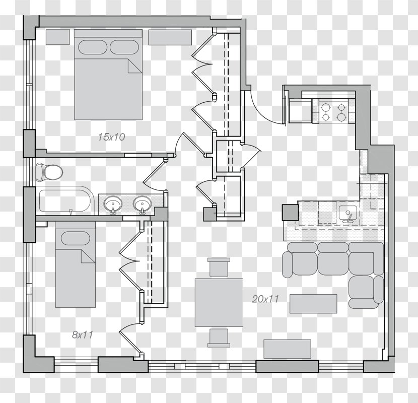 Floor Plan Architecture Facade - Design Transparent PNG