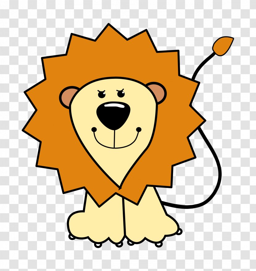 Baby Lions Cartoon Drawing Clip Art - Funny Animal - Clipart Transparent PNG