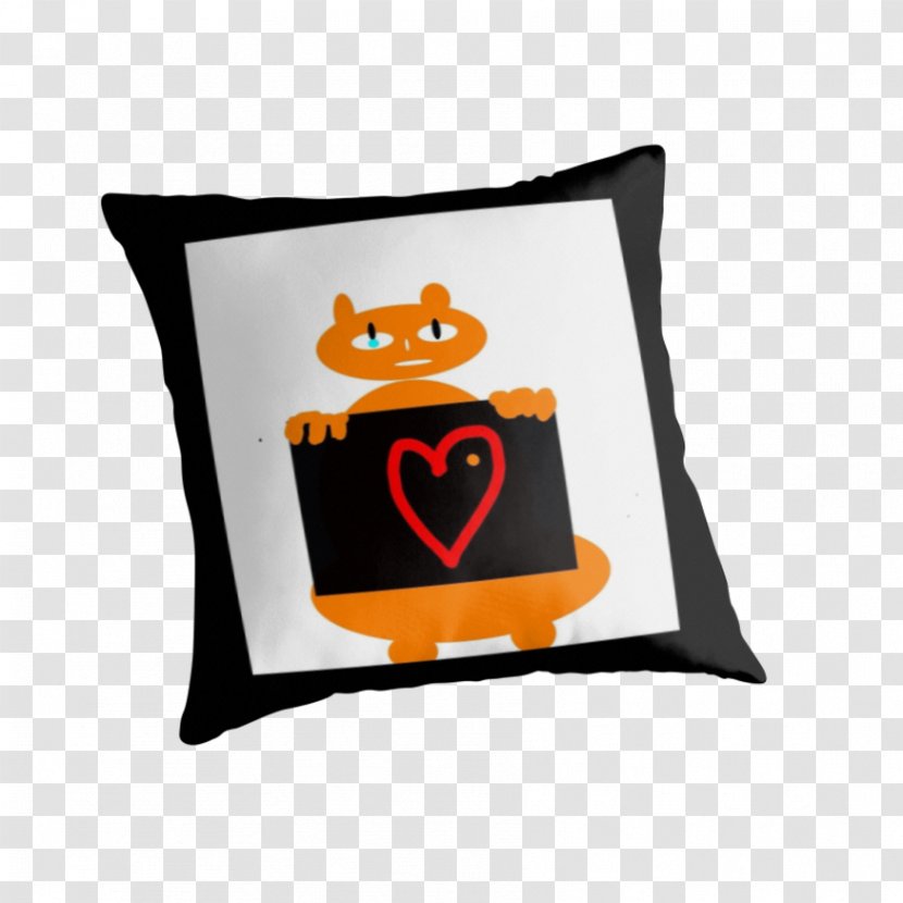 Throw Pillows Cushion Textile Font - Heart Bubble Transparent PNG