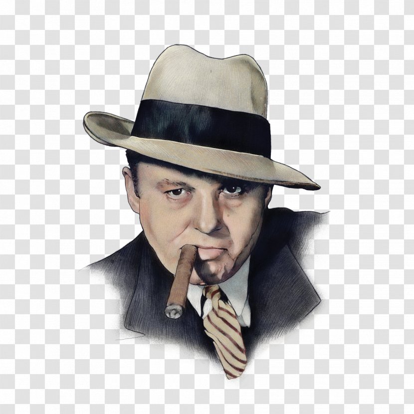 Fedora Cowboy Hat Resistol - Al Capone Drawing Alphonse Gabriel Transparent PNG