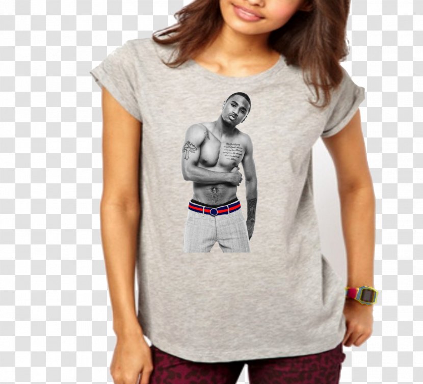T-shirt Sleeve Clothing Blouse Collar - Frame - Trey Songz Transparent PNG
