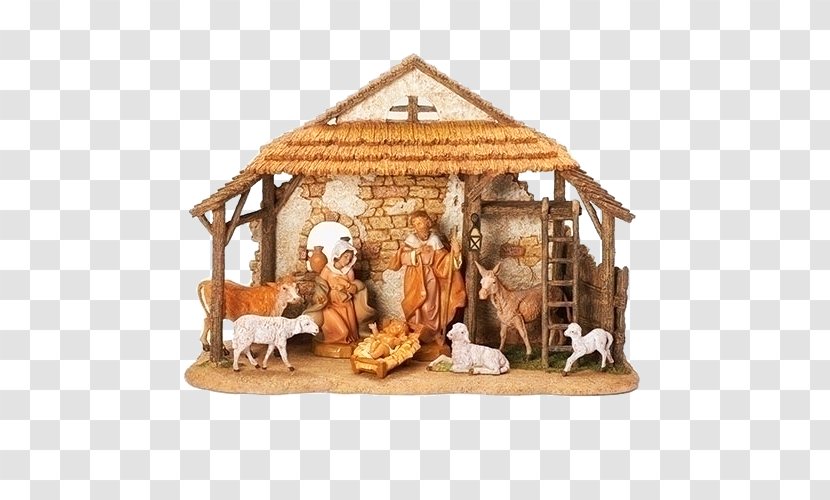 Nativity Scene Manger Christmas Day Bethlehem Set - Ornament - Willow Tree Transparent PNG